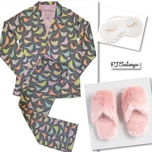 PJ Salvage Intimates & Sleepwear - PJ SALVAGE Sweet Set Grey Birds Cotton Pajama Set PJ Salvage Intimates & Sleepwear - PJ SALVAGE Sweet Set Grey Birds Cotton Pajama Set